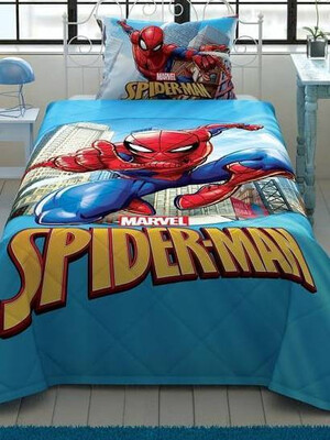 Купить Хлопковое покрывало TAC Disney Spiderman Classic с наволочкой в Украина в Lingerie.ua - Одяг для дому та відпочинку, Фото 1