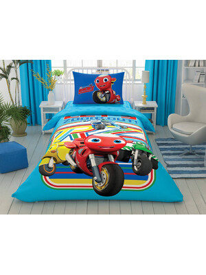 Купить Односпальный комплект постельного белья TAC Disney Ricky Zoom с простыней на резинке в Украина в Lingerie.ua - Одяг для дому та відпочинку, Фото 2