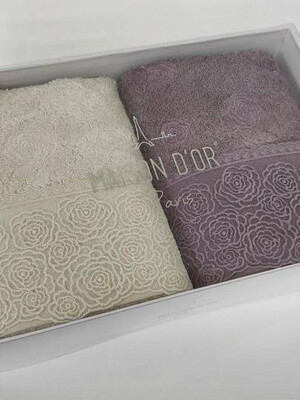 Купить НАБОР БАМБУКОВЫХ ПОЛОТЕНЕЦ  MAISON D`OR Roesia в Украина в Lingerie.ua - Одяг для дому та відпочинку, Фото 1