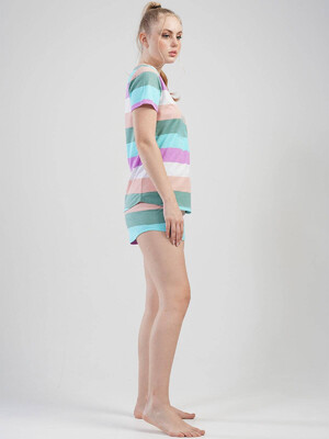 Купить Хлопковый комплект с шортами VIENETTA 1101290620 в Украина в Lingerie.ua - Одяг для дому та відпочинку, Фото 3