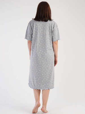 Купить Хлопковая ночная сорочка в цветочек VIENETTA 3031110771 в Украина в Lingerie.ua - Одяг для дому та відпочинку, Фото 4