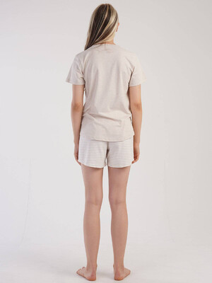 Купить Хлопковая пижама с шортами VIENETTA 3032390000 в Украина в Lingerie.ua - Одяг для дому та відпочинку, Фото 4