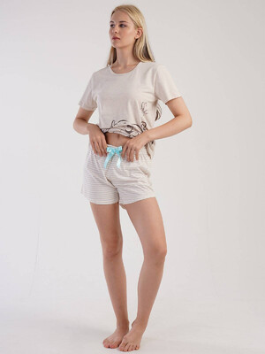 Купить Хлопковая пижама с шортами VIENETTA 3032390000 в Украина в Lingerie.ua - Одяг для дому та відпочинку, Фото 7