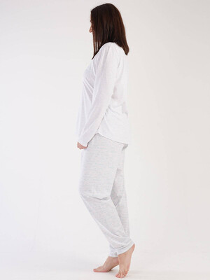 Купить Хлопковая пижама с длинным рукавом VIENETTA 3031261734 в Украина в Lingerie.ua - Одяг для дому та відпочинку, Фото 7