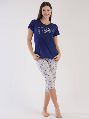 Купить Хлопковый комплект с капри VIENETTA 3031441069 в Украина в Lingerie.ua - Одяг для дому та відпочинку, Фото 1