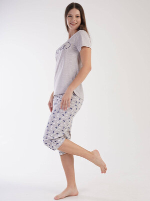Купить Хлопковый комплект с капри VIENETTA 3031441069 в Украина в Lingerie.ua - Одяг для дому та відпочинку, Фото 4
