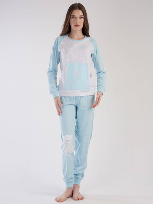 Бавовняна піжама зі штанами VIENETTA 3031270000