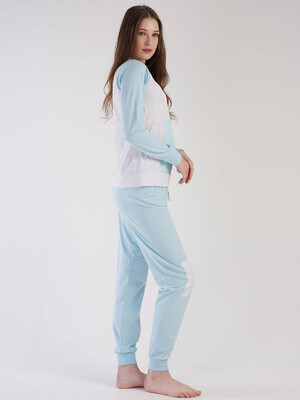 Купить Хлопковая пижама с брюками VIENETTA 3031270000 в Украина в Lingerie.ua - Одяг для дому та відпочинку, Фото 2