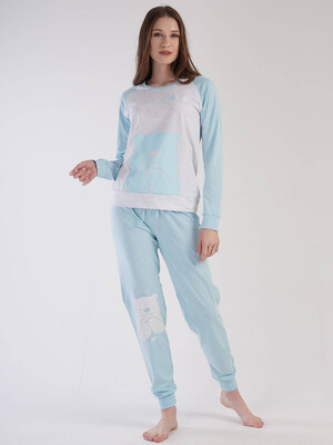 Купить Хлопковая пижама с брюками VIENETTA 3031270000 в Украина в Lingerie.ua - Одяг для дому та відпочинку, Фото 3