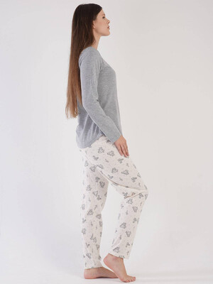 Купить Хлопковая пижама с длинным рукавом VIENETTA 3031483725 в Украина в Lingerie.ua - Одяг для дому та відпочинку, Фото 2