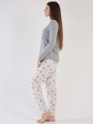 Купить Хлопковая пижама с длинным рукавом VIENETTA 3031483725 в Украина в Lingerie.ua - Одяг для дому та відпочинку, Фото 3