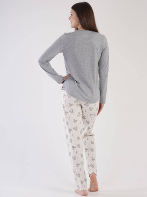 Купить Хлопковая пижама с длинным рукавом VIENETTA 3031483725 в Украина в Lingerie.ua - Одяг для дому та відпочинку, Фото 5