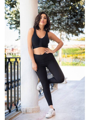 Легенсы черные из вискозы COCOON E71-2743