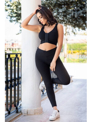 Купить Легенсы черные из вискозы COCOON E71-2743 в Украина в Lingerie.ua - Одяг для дому та відпочинку, Фото 2