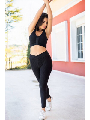 Купить Легенсы черные из вискозы COCOON E71-2743 в Украина в Lingerie.ua - Одяг для дому та відпочинку, Фото 3