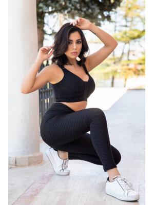 Купить Легенсы черные из вискозы COCOON E71-2743 в Украина в Lingerie.ua - Одяг для дому та відпочинку, Фото 4