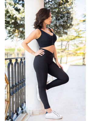 Купить Легенсы черные из вискозы COCOON E71-2743 в Украина в Lingerie.ua - Одяг для дому та відпочинку, Фото 7