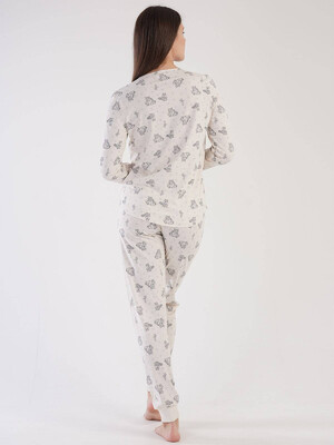 Купить Хлопковая пижама с манжетами VIENETTA 3031453725 в Украина в Lingerie.ua - Одяг для дому та відпочинку, Фото 5