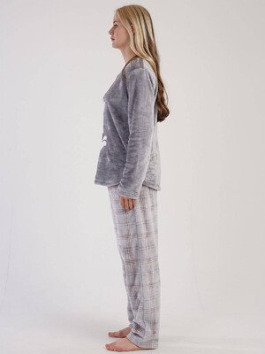 Купить Плюшевая теплая пижама VIENETTA 3030680229 в Украина в Lingerie.ua - Одяг для дому та відпочинку, Фото 2