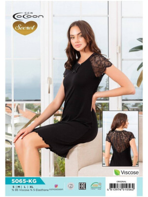 Купить Ночная сорочка с кружевом COCOON Secret 5065-KG в Украина в Lingerie.ua - Одяг для дому та відпочинку, Фото 3