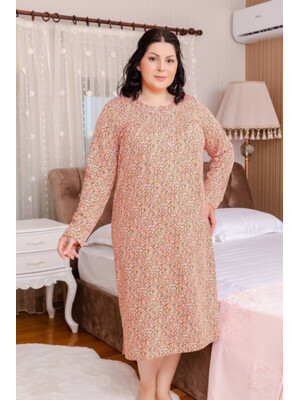 Купить Байковая ночная сорочка большого размера SABRINA U11452 в Украина в Lingerie.ua - Одяг для дому та відпочинку, Фото 2