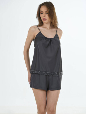 Купить Шелковый комплект с шортами VIENETTA 1612845206 в Украина в Lingerie.ua - Одяг для дому та відпочинку, Видео