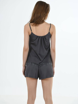 Купить Шелковый комплект с шортами VIENETTA 1612845206 в Украина в Lingerie.ua - Одяг для дому та відпочинку, Фото 3