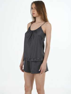 Купить Шелковый комплект с шортами VIENETTA 1612845206 в Украина в Lingerie.ua - Одяг для дому та відпочинку, Фото 4