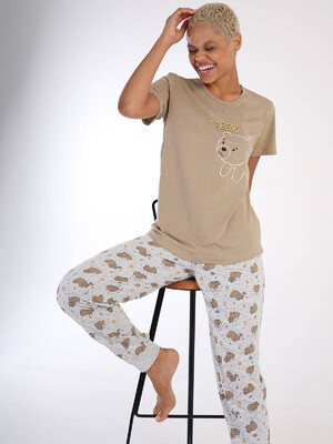 Купить Хлопковый комплект из футболки и брюк VIENETTA 3051810593 в Украина в Lingerie.ua - Одяг для дому та відпочинку, Фото 2