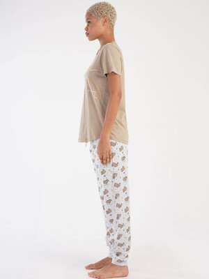 Купить Хлопковый комплект из футболки и брюк VIENETTA 3051810593 в Украина в Lingerie.ua - Одяг для дому та відпочинку, Фото 3