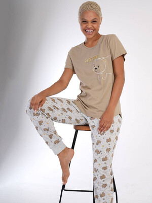 Купить Хлопковый комплект из футболки и брюк VIENETTA 3051810593 в Украина в Lingerie.ua - Одяг для дому та відпочинку, Фото 4