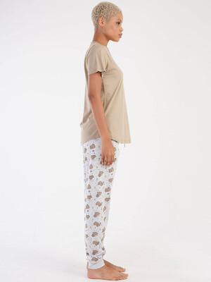 Купить Хлопковый комплект из футболки и брюк VIENETTA 3051810593 в Украина в Lingerie.ua - Одяг для дому та відпочинку, Фото 5