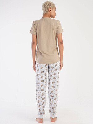 Купить Хлопковый комплект из футболки и брюк VIENETTA 3051810593 в Украина в Lingerie.ua - Одяг для дому та відпочинку, Фото 6