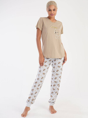 Купить Хлопковый комплект из футболки и брюк VIENETTA 3051810593 в Украина в Lingerie.ua - Одяг для дому та відпочинку, Фото 7