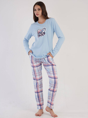 Купить Байковый комплект с длинным рукавом VIENETTA 3032010364 в Украина в Lingerie.ua - Одяг для дому та відпочинку, Видео