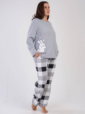 Купить Флисовый домашний костюм с длинным рукавом VIENETTA 3041850165 в Украина в Lingerie.ua - Одяг для дому та відпочинку, Фото 3