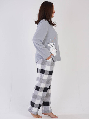 Купить Флисовый домашний костюм с длинным рукавом VIENETTA 3041850165 в Украина в Lingerie.ua - Одяг для дому та відпочинку, Фото 4