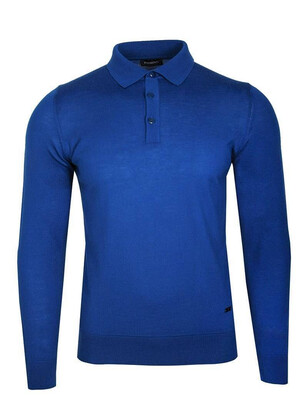 Купить Полушерстяное поло с длинным рукавом FORMENTI FW-1958 в Украина