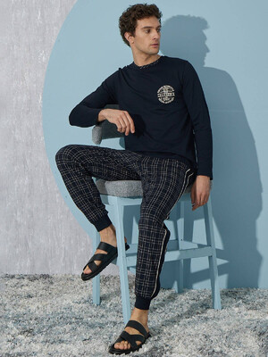 Купить Хлопковый комплект с брюками SEVIM 9437 в Украина в Lingerie.ua - Одяг для дому та відпочинку, Фото 1