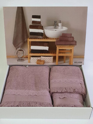 Купить НАБОР МАХРОВЫХ ПОЛОТЕНЕЦ MAISON D`OR Melissa  в Украина в Lingerie.ua - Одяг для дому та відпочинку, Фото 1