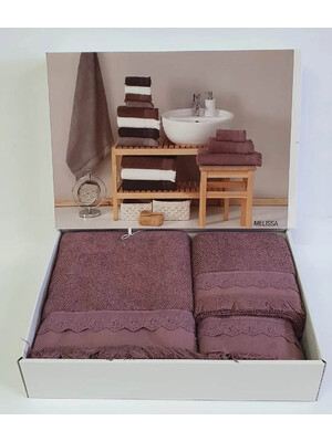 Купить НАБОР МАХРОВЫХ ПОЛОТЕНЕЦ MAISON D`OR Melissa  в Украина в Lingerie.ua - Одяг для дому та відпочинку, Фото 2
