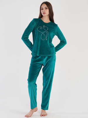 Купить Велюровый костюм с длинным рукавом VIENETTA 3060090000 в Украина