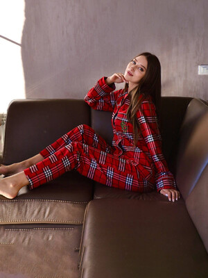 Купить Фланелевая пижама в клетку LINGERIE 170467  в Украина в Lingerie.ua - Одяг для дому та відпочинку, Фото 10