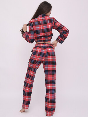 Купить Фланелевая пижама в клетку LINGERIE 170467  в Украина в Lingerie.ua - Одяг для дому та відпочинку, Фото 6