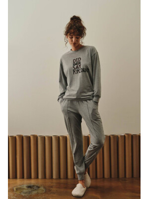 Купить Хлопковый комплект с длинным рукавом HAYS 27448 в Украина в Lingerie.ua - Одяг для дому та відпочинку, Фото 4