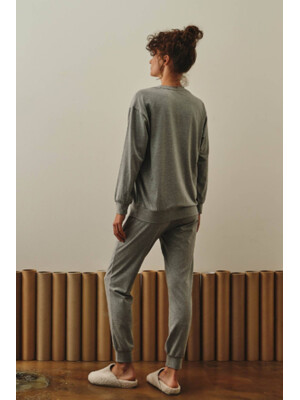 Купить Хлопковый комплект с длинным рукавом HAYS 27448 в Украина в Lingerie.ua - Одяг для дому та відпочинку, Фото 3