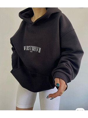 Купить ОПТОМ Теплое худи оверсайз Little Secret 2625 в Украина в Lingerie.ua - Одяг для дому та відпочинку, Фото 1