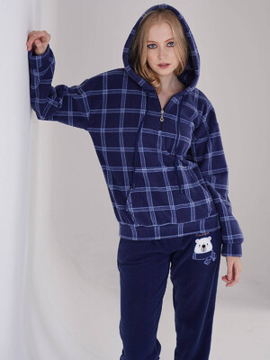 Купить Флисовый теплый костюм с капюшоном VIENETTA 3031840448 в Украина в Lingerie.ua - Одяг для дому та відпочинку, Фото 3