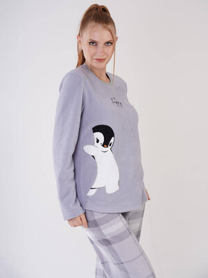 Купить Флисовый женский домашний костюм VIENETTA 3031870441 в Украина в Lingerie.ua - Одяг для дому та відпочинку, Фото 4