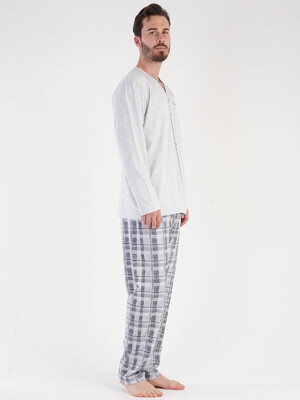 Купить Хлопковая пижама с длинным рукавом VIENETTA MAN 3040031012 в Украина в Lingerie.ua - Одяг для дому та відпочинку, Фото 2